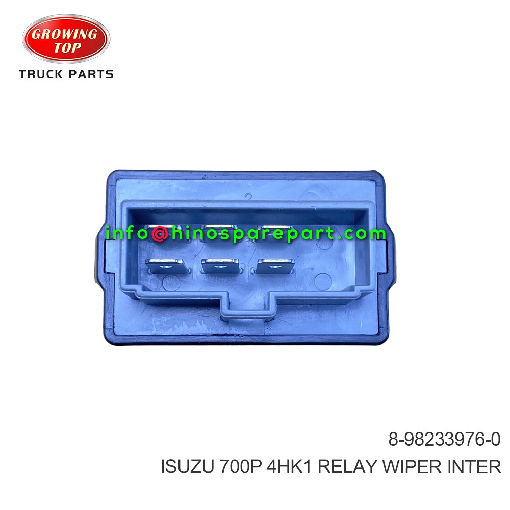 ISUZU 700P 4HK1 RELAY WIPER INTER 8-98233976-0