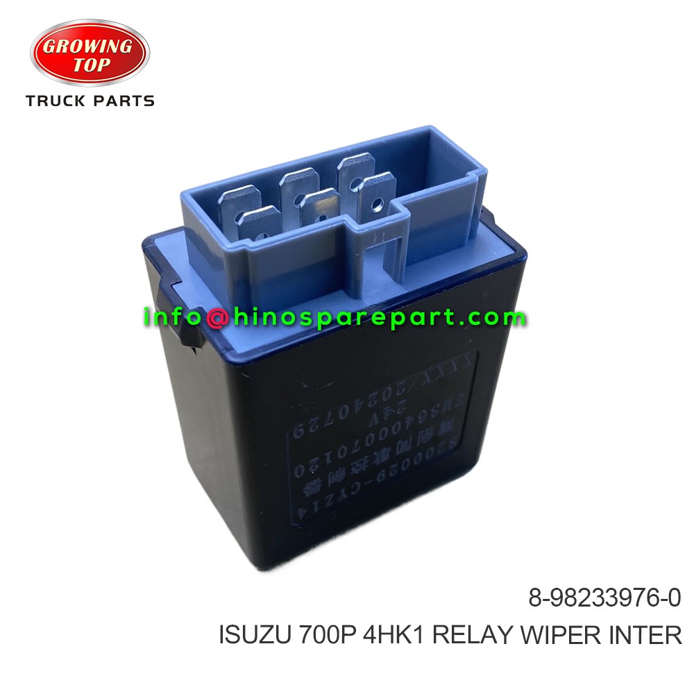 ISUZU 700P 4HK1 RELAY WIPER INTER 8-98233976-0