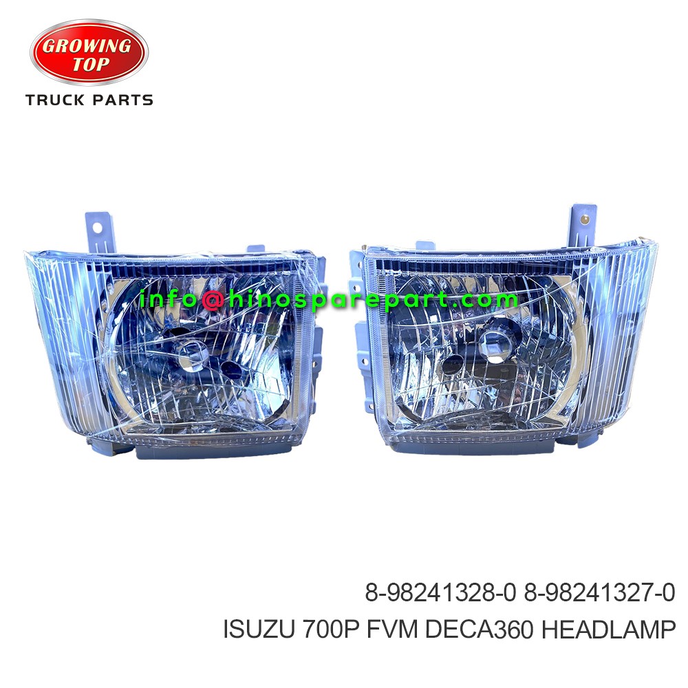 ISUZU 700P FVM DECA360 HEADLAMP 8-98241328-0