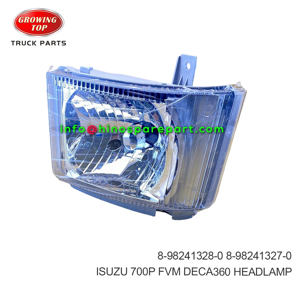 ISUZU 700P FVM DECA360 HEADLAMP 8-98241328-0