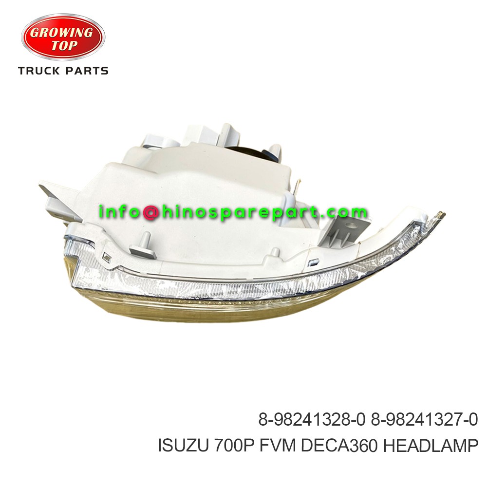 ISUZU 700P FVM DECA360 HEADLAMP 8-98241328-0