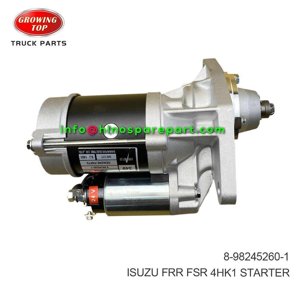 ISUZU FRR FSR 4HK1 STARTER 8-98245260-1