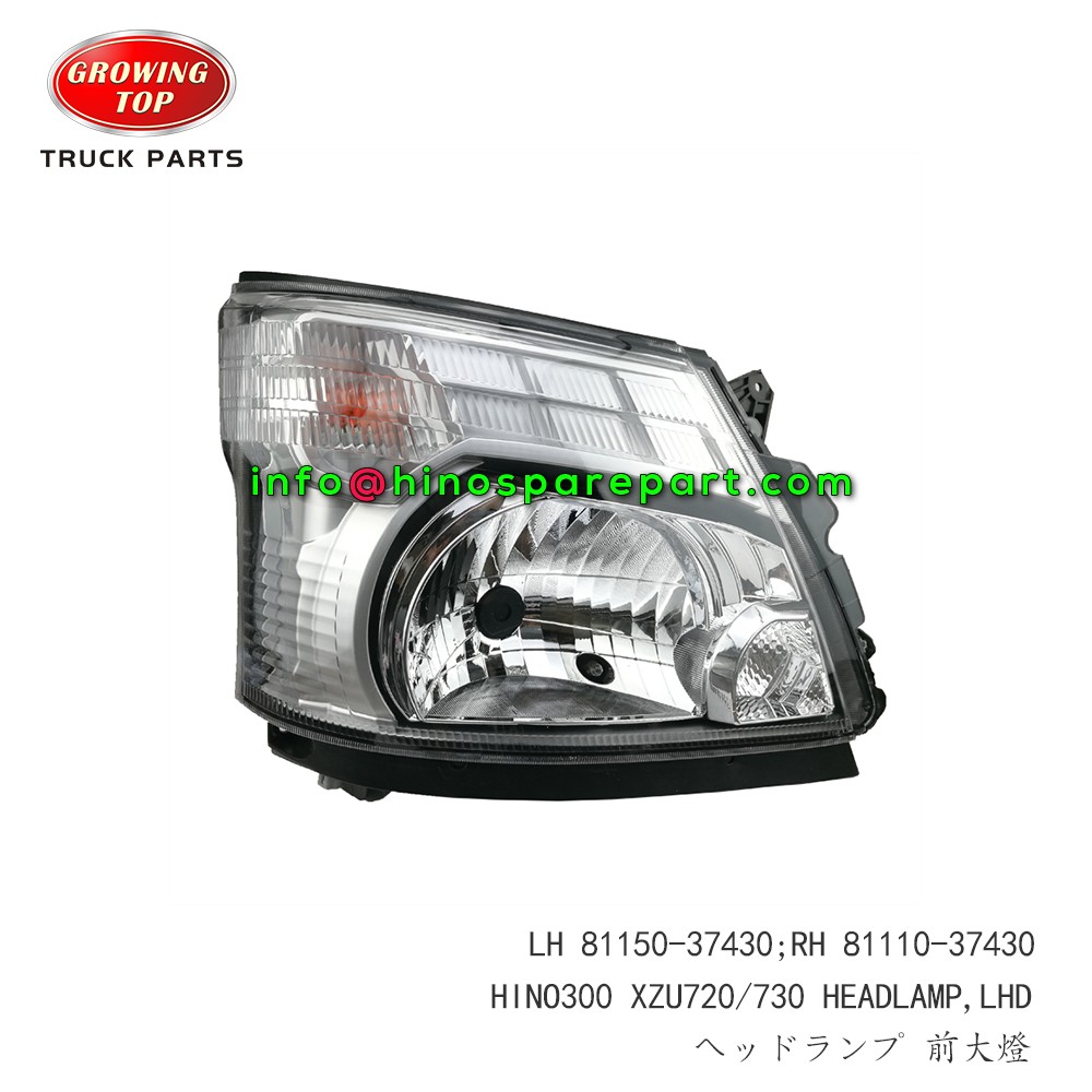 STOCKS SALES HINO300 DUTRO XZU720 XZU730 HEADLAMP 