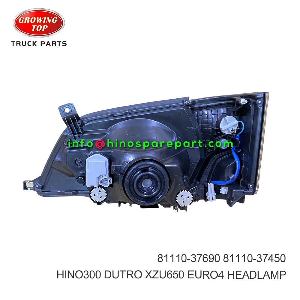 HINO300 DUTRO XZU650 EURO4  HEADLAMP 81110-37690 RH