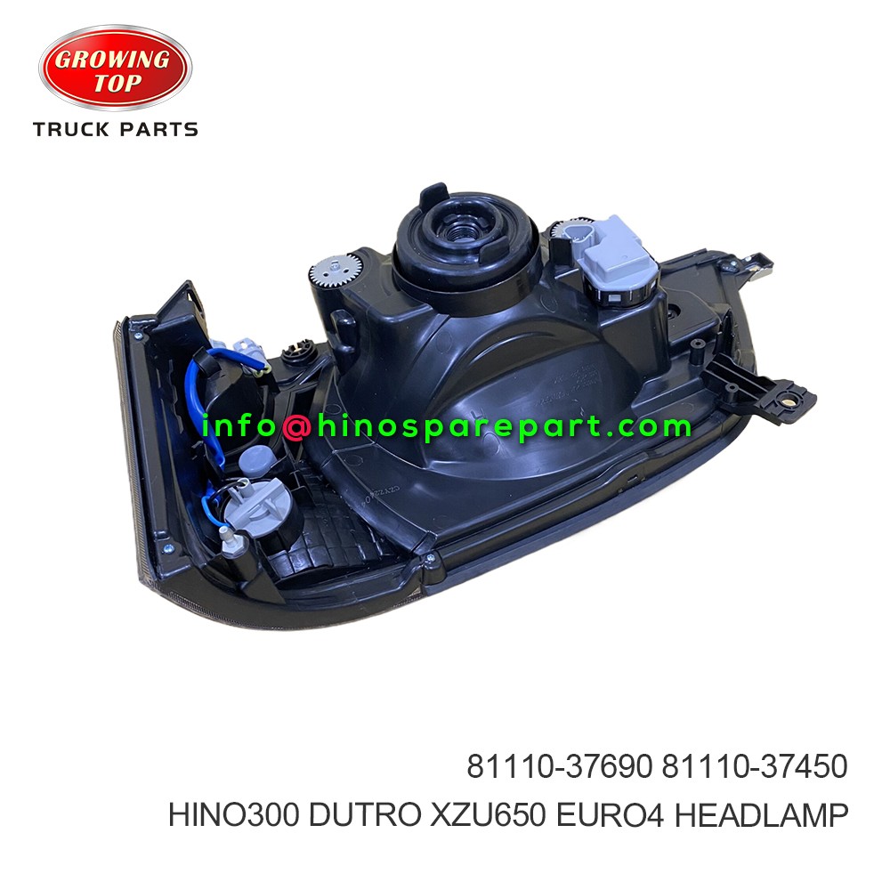 HINO300 DUTRO XZU650 EURO4  HEADLAMP 81110-37690 RH