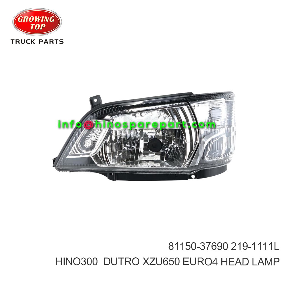 HINO300 DUTRO XZU650 EURO4  HEADLAMP  81150-37690