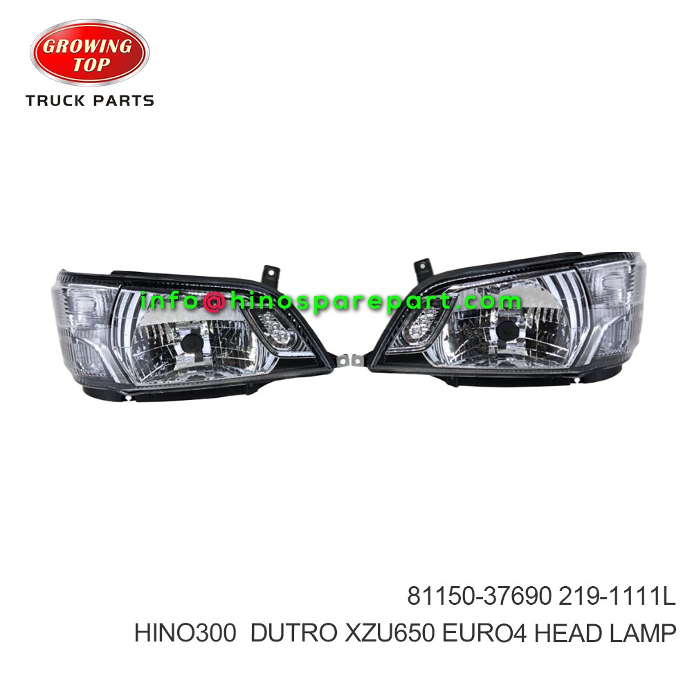 HINO300 DUTRO XZU650 EURO4  HEADLAMP  81150-37690