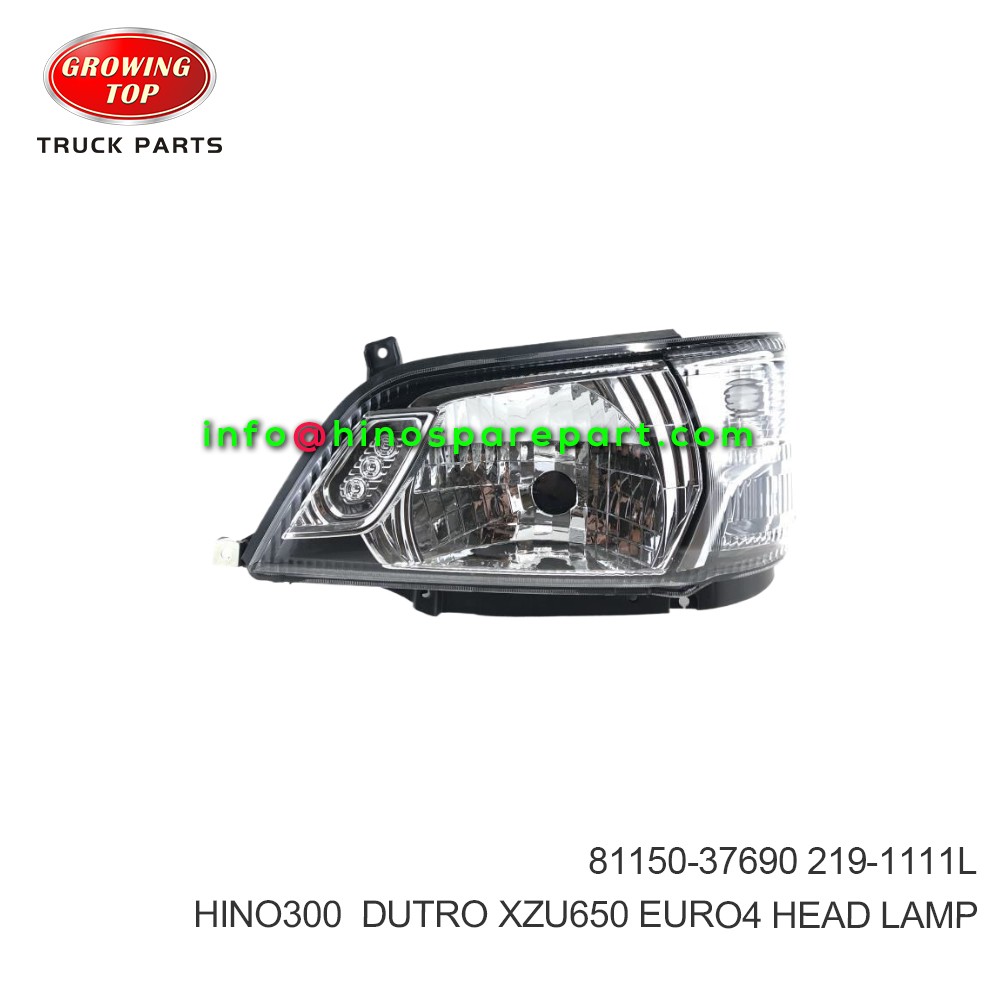 HINO300 DUTRO XZU650 EURO4  HEADLAMP  81150-37690