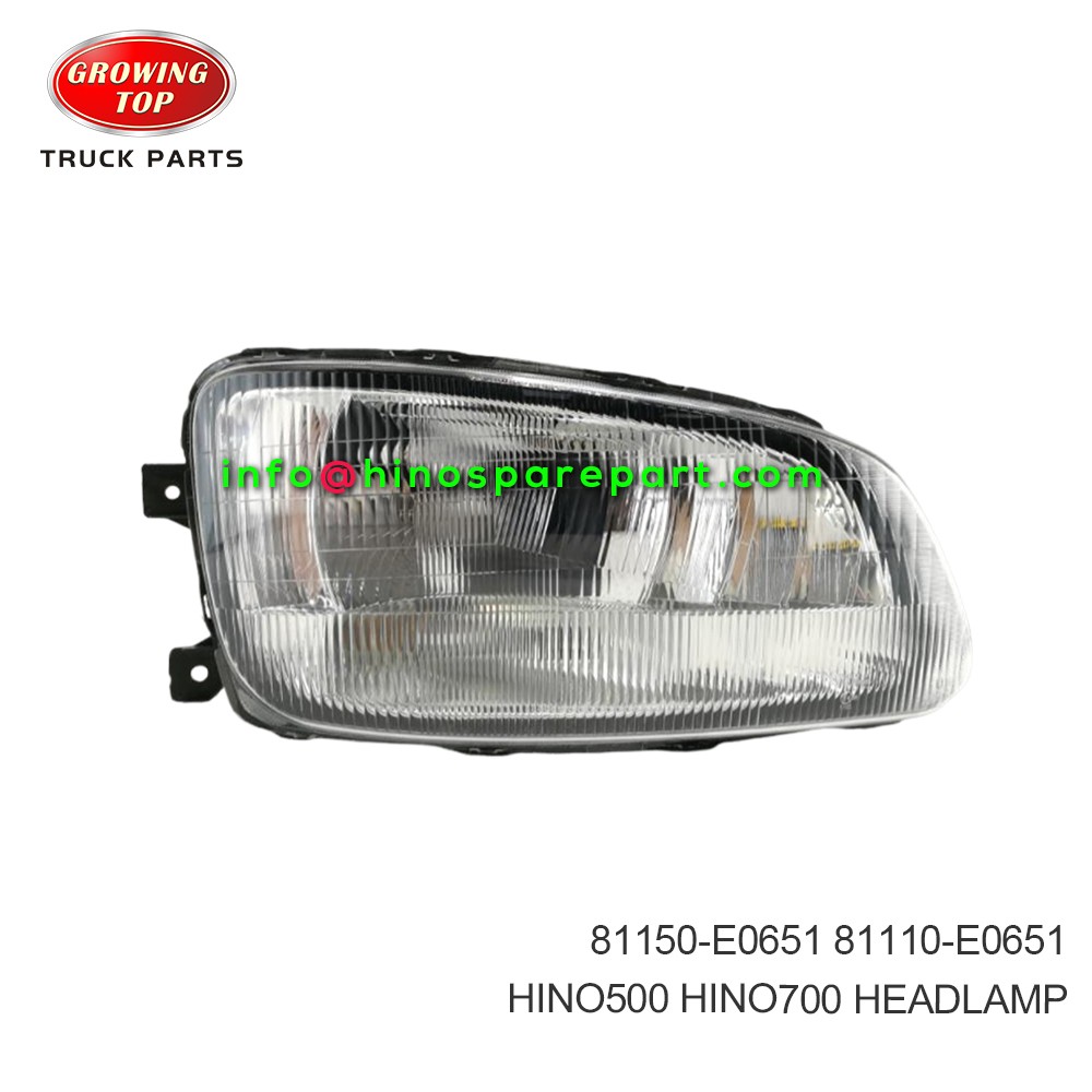 HINO500/700 HEADLAMP  81150-E0651  81110-E0651