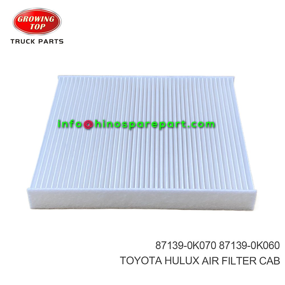  TOYOTA HULUX AIR FILTER CAB 87139-0K070