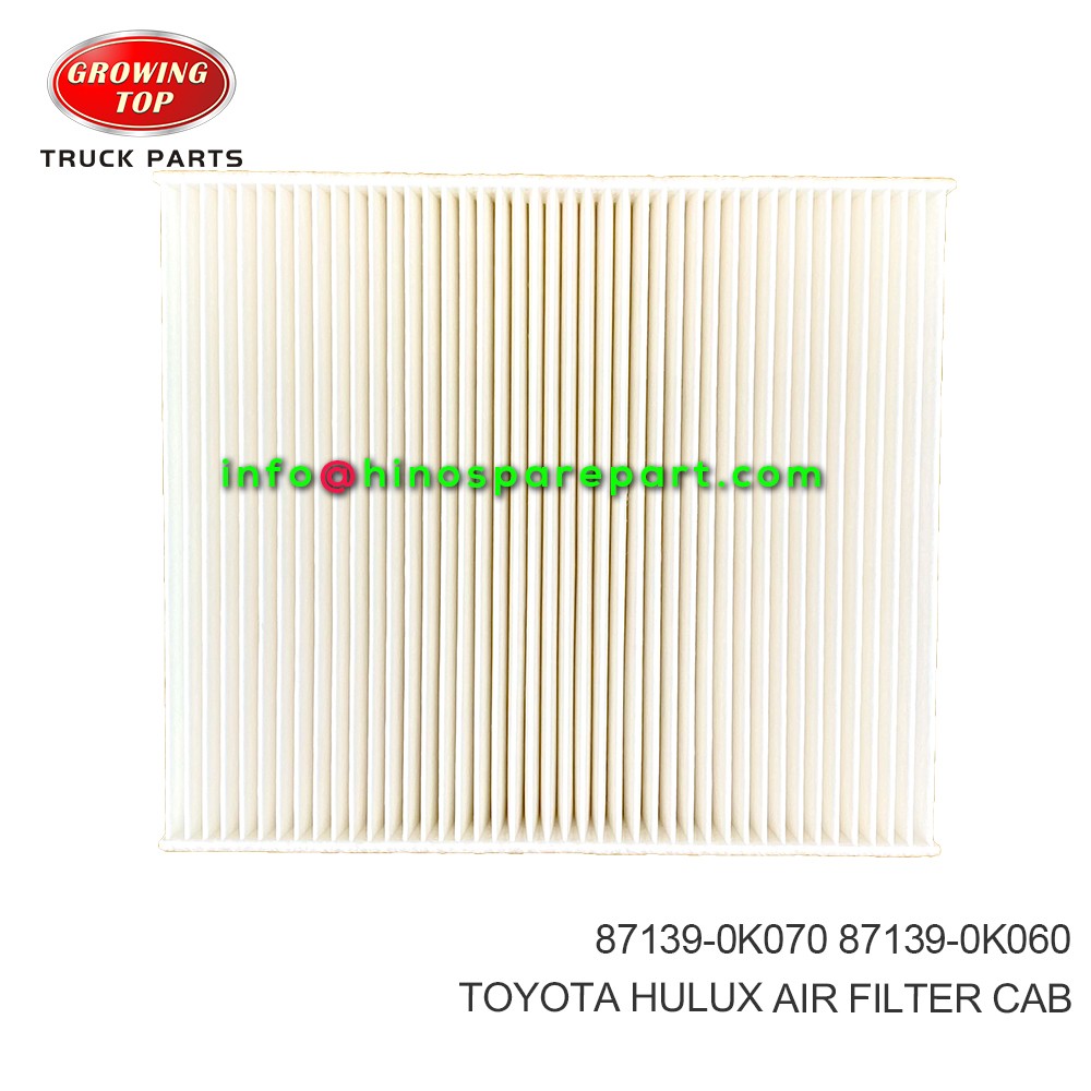  TOYOTA HULUX AIR FILTER CAB 87139-0K070