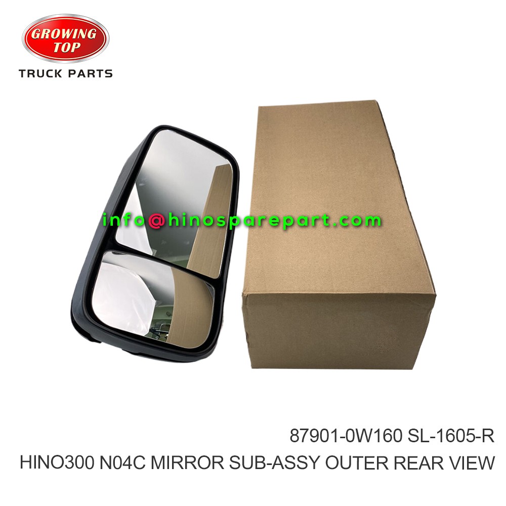 HINO300 XZU714 XZU720 N04C MIRROR SUB-ASSY OUTER REAR VIEW 87901-0W160