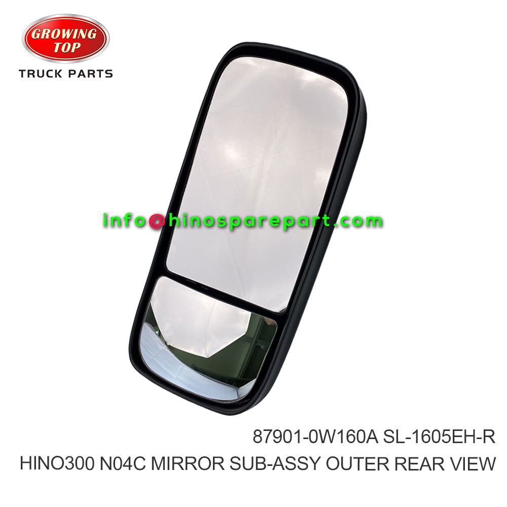 HINO300 XZU714 XZU720 N04C MIRROR SUB-ASSY OUTER REAR VIEW 87901-0W160A