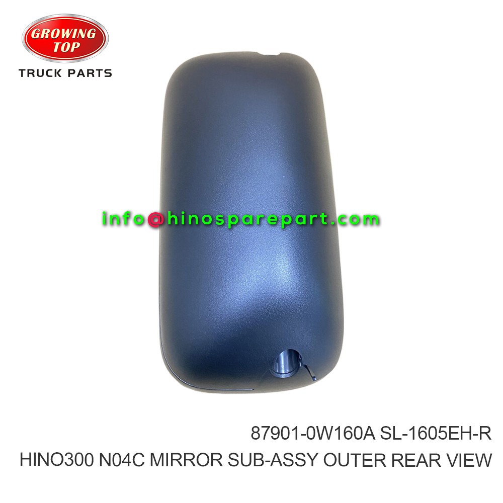 HINO300 XZU714 XZU720 N04C MIRROR SUB-ASSY OUTER REAR VIEW 87901-0W160A