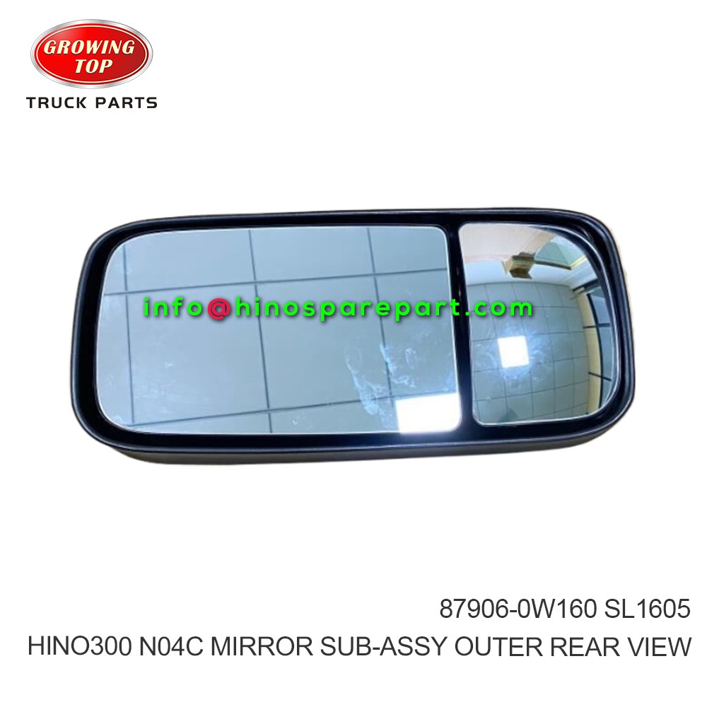 HINO300 XZU714 XZU720 N04C MIRROR SUB-ASSY OUTER REAR VIEW  87906-0W160