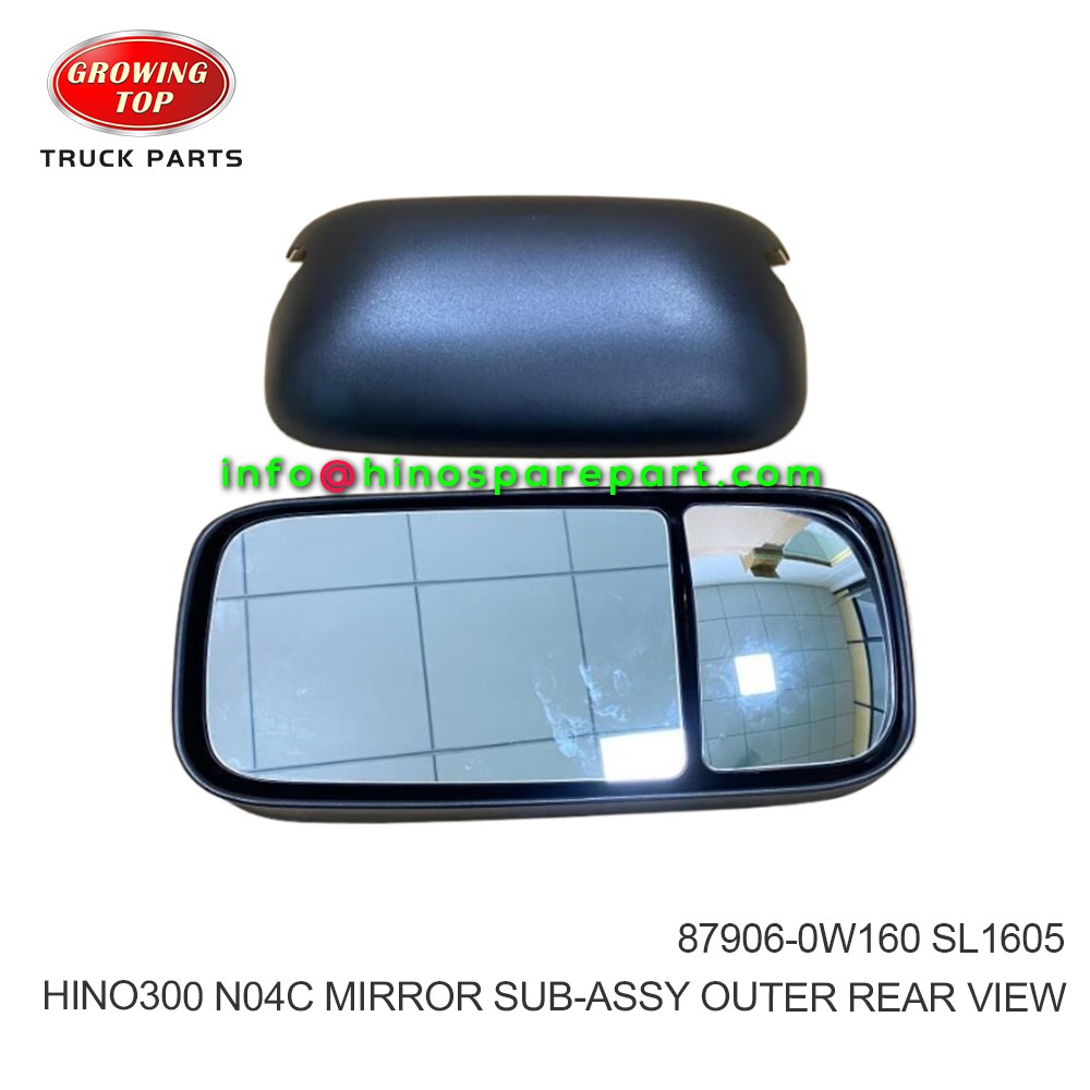 HINO300 XZU714 XZU720 N04C MIRROR SUB-ASSY OUTER REAR VIEW  87906-0W160