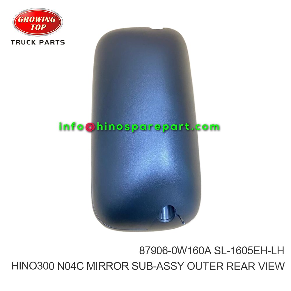 HINO300 XZU714 XZU720 N04C MIRROR SUB-ASSY OUTER REAR VIEW 87906-0W160A