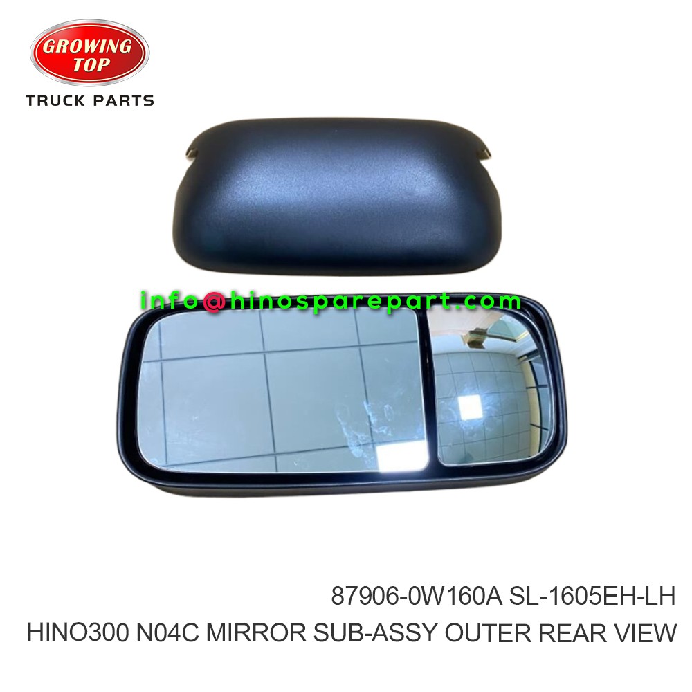 HINO300 XZU714 XZU720 N04C MIRROR SUB-ASSY OUTER REAR VIEW 87906-0W160A