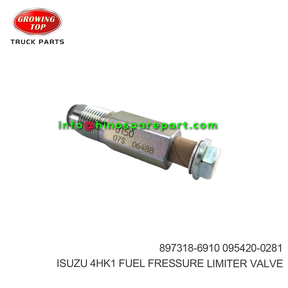 ISUZU 4HK1  FUEL FRESSURE LIMITER VALVE  897318-6910