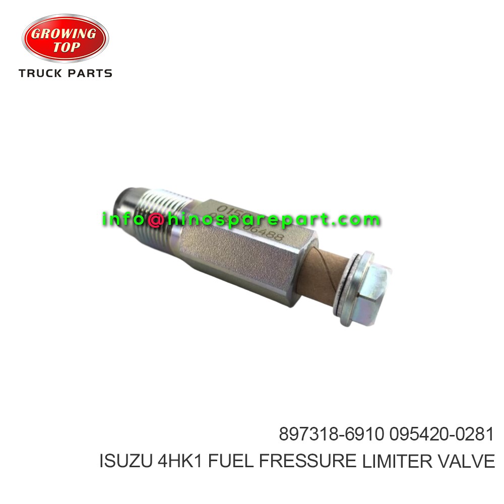 ISUZU 4HK1  FUEL FRESSURE LIMITER VALVE  897318-6910