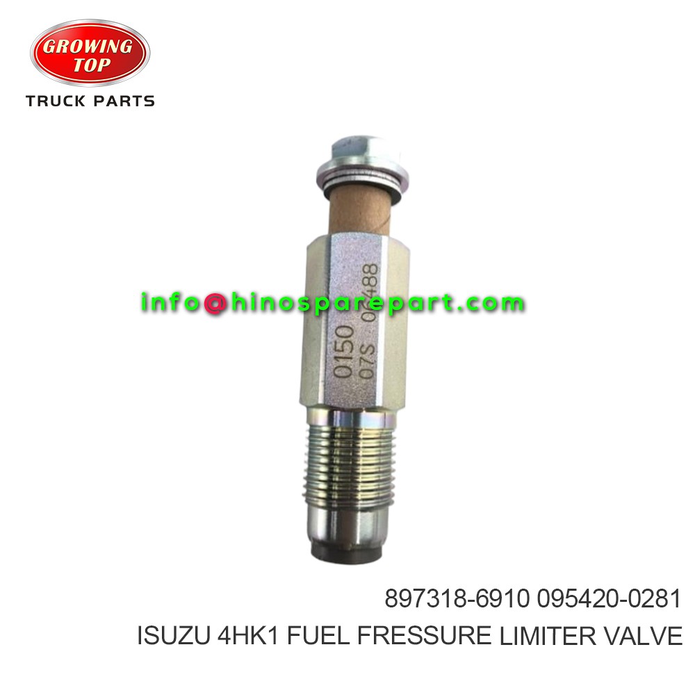 ISUZU 4HK1  FUEL FRESSURE LIMITER VALVE  897318-6910