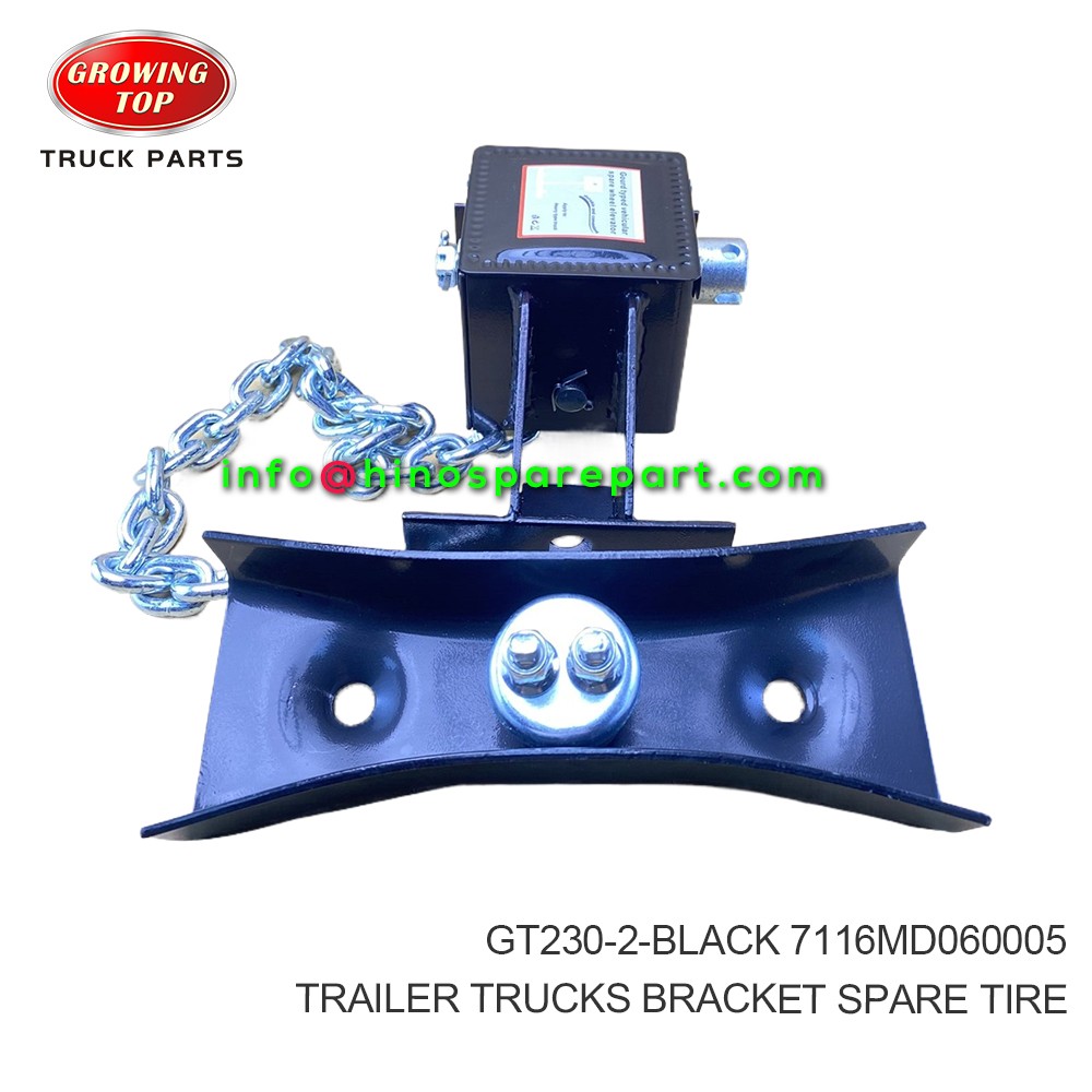 TRAILER TRUCKS  BRACKET,SPARE TIRE  GT230-2-BLACK