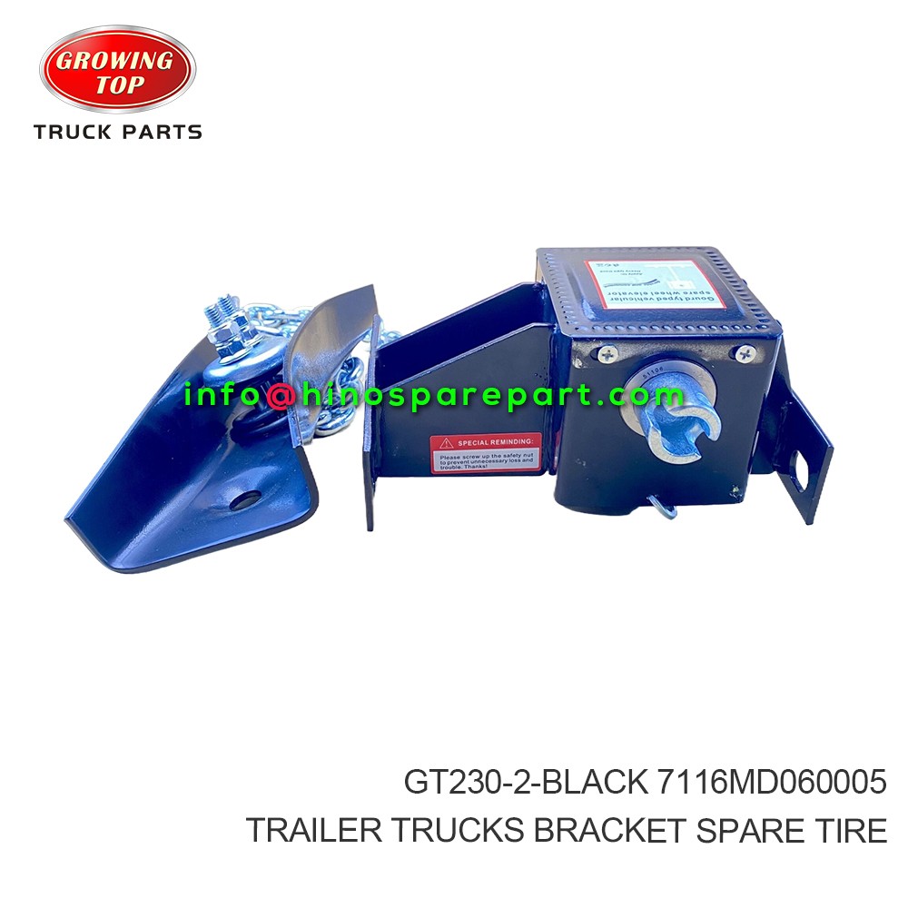 TRAILER TRUCKS  BRACKET,SPARE TIRE  GT230-2-BLACK