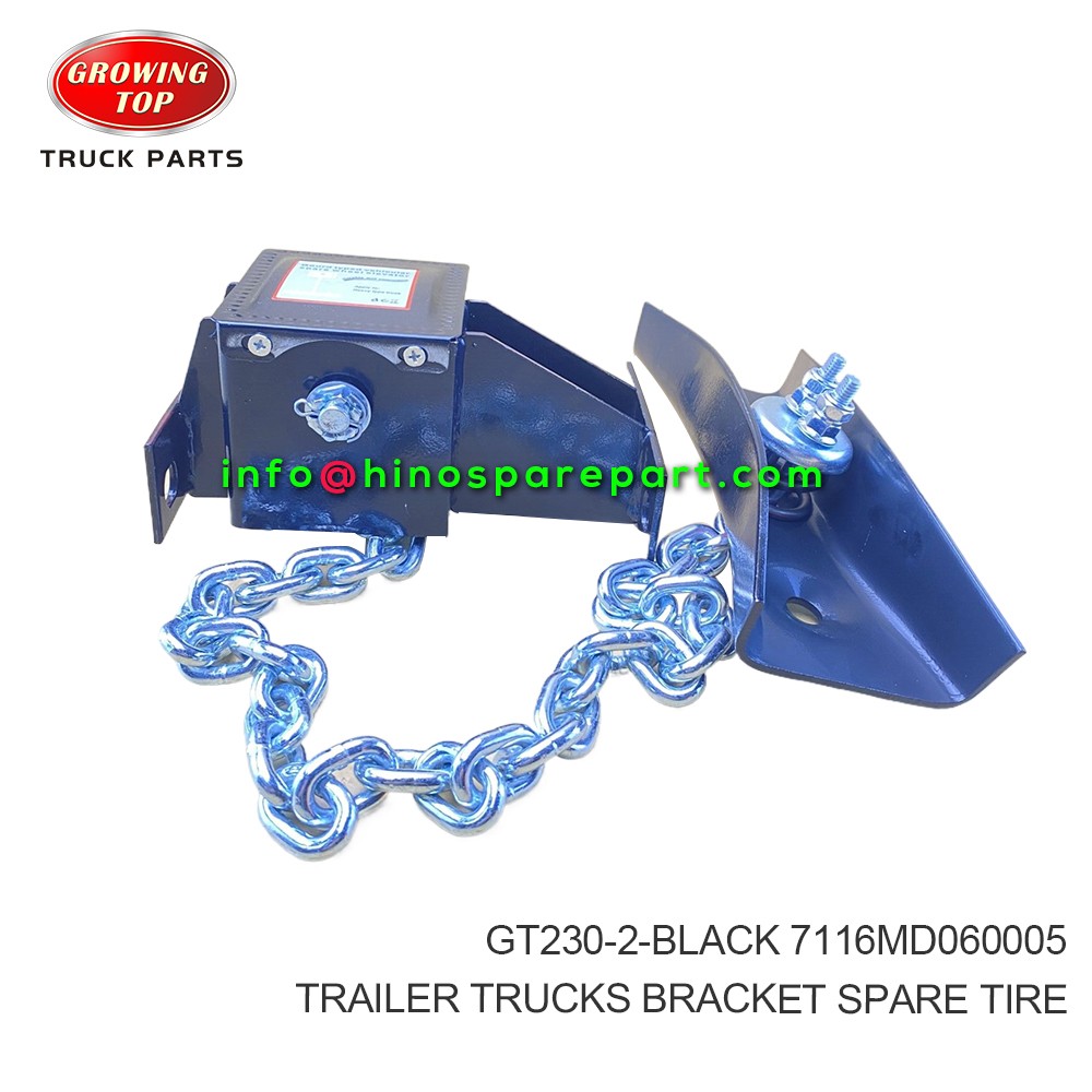 TRAILER TRUCKS  BRACKET,SPARE TIRE  GT230-2-BLACK