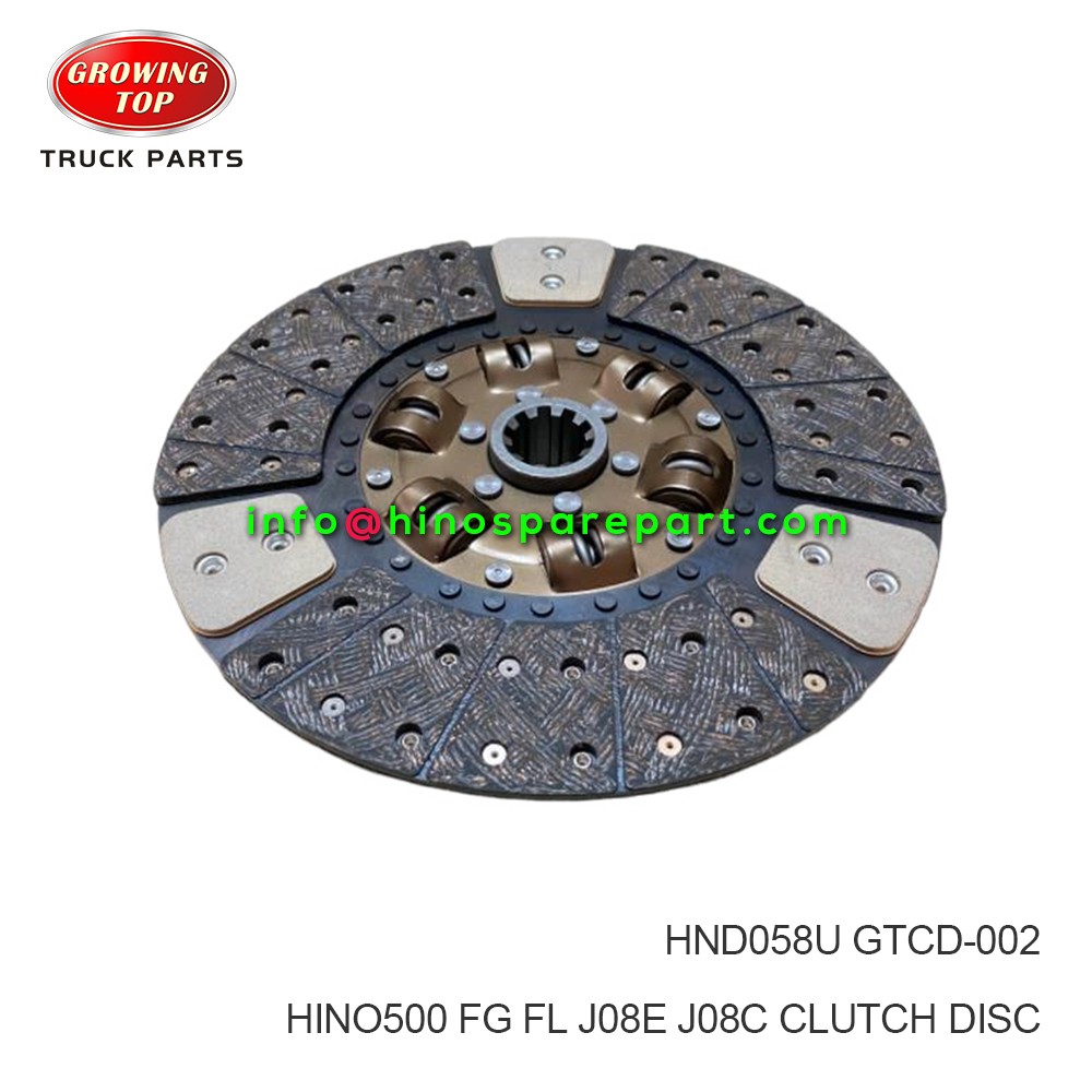 HINO500 FG FL J08E J08C CLUTCH DISC HND058U 