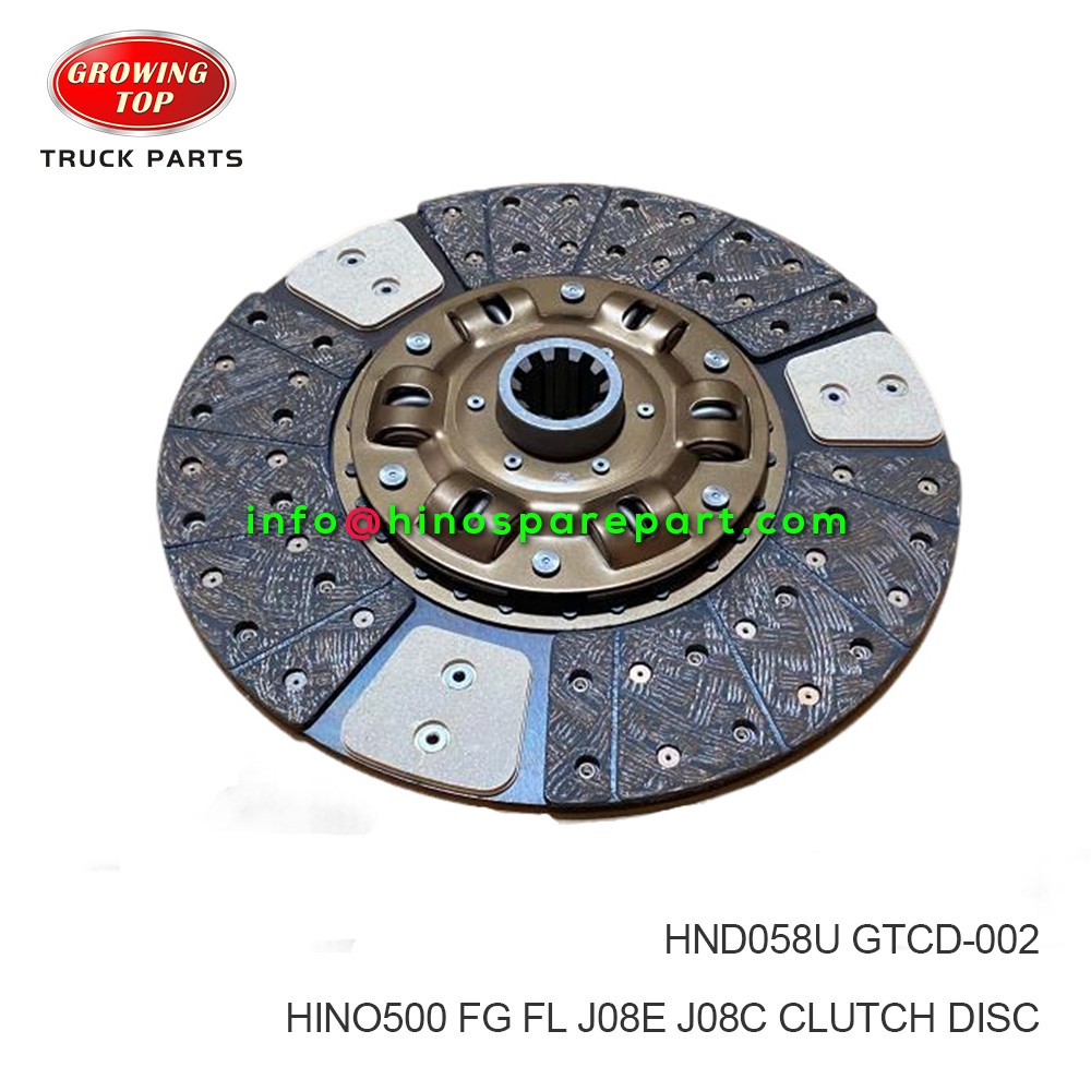 HINO500 FG FL J08E J08C CLUTCH DISC HND058U 