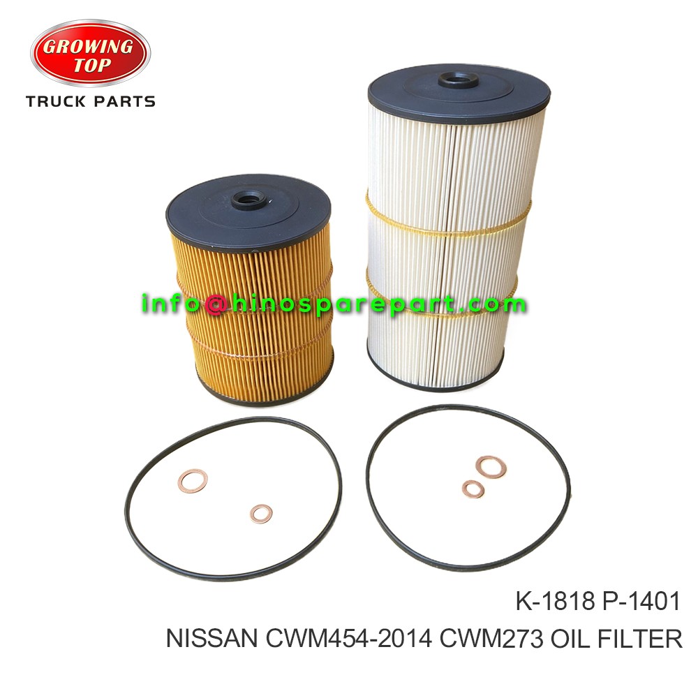 NISSAN CWM454-2014 CWM273 OIL FILTER K-1818