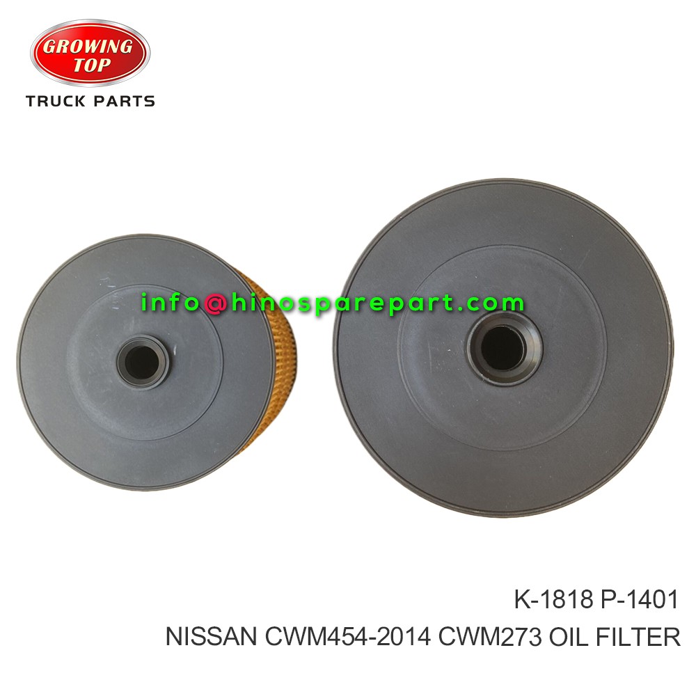 NISSAN CWM454-2014 CWM273 OIL FILTER K-1818