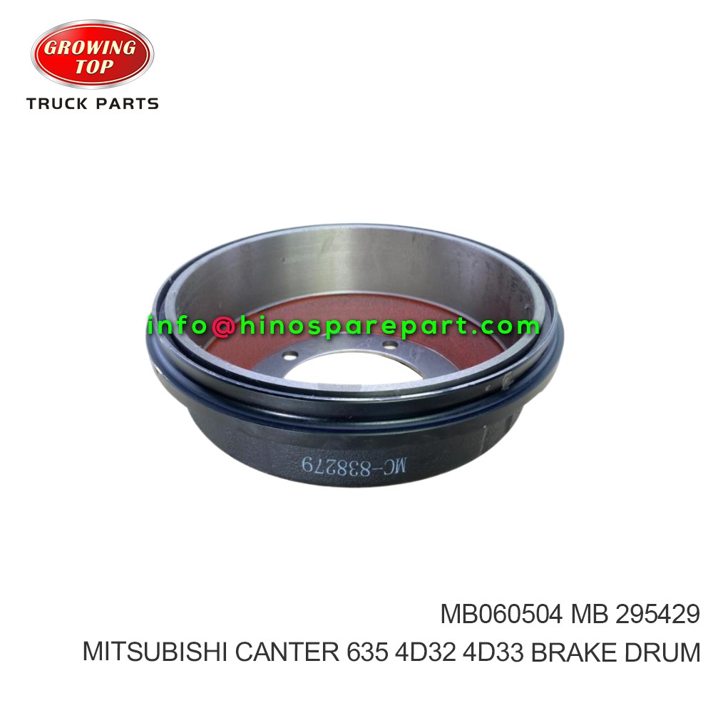 MITSUBISHI CANTER 635 4D32 4D33  BRAKE DRUM  MB060504