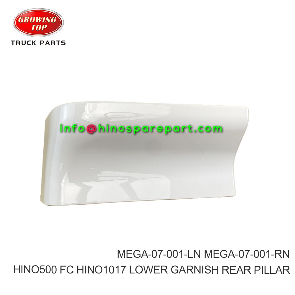 HINO500 FC HINO1017 LOWER GARNISH REAR PILLAR MEGA-07-001-LN