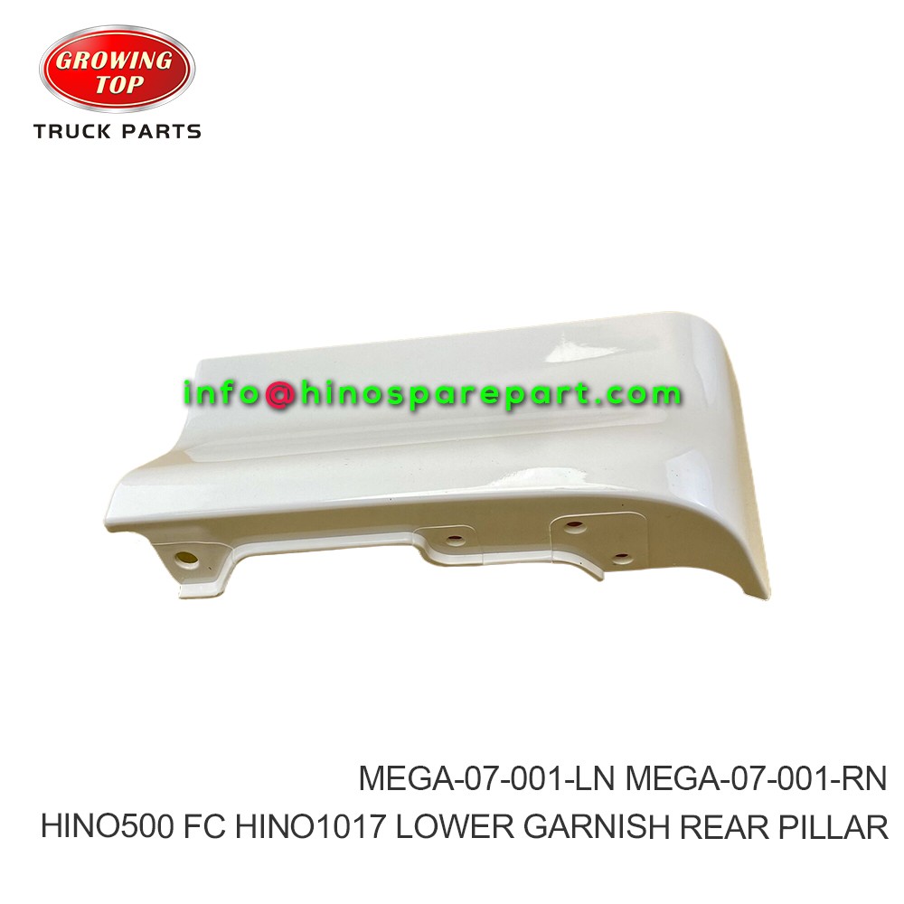 HINO500 FC HINO1017 LOWER GARNISH REAR PILLAR MEGA-07-001-LN