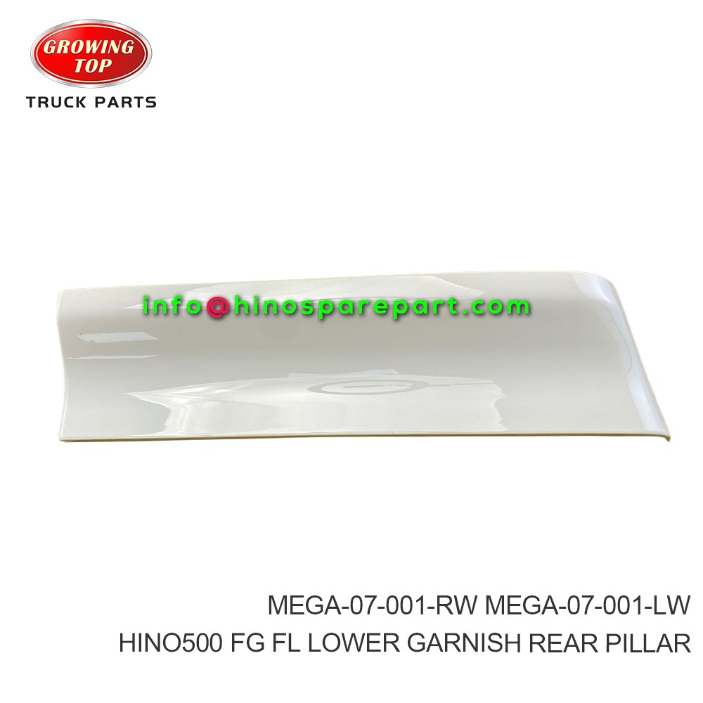 HINO500 FG FLLOWER GARNISH REAR PILLAR  MEGA-07-001-RW