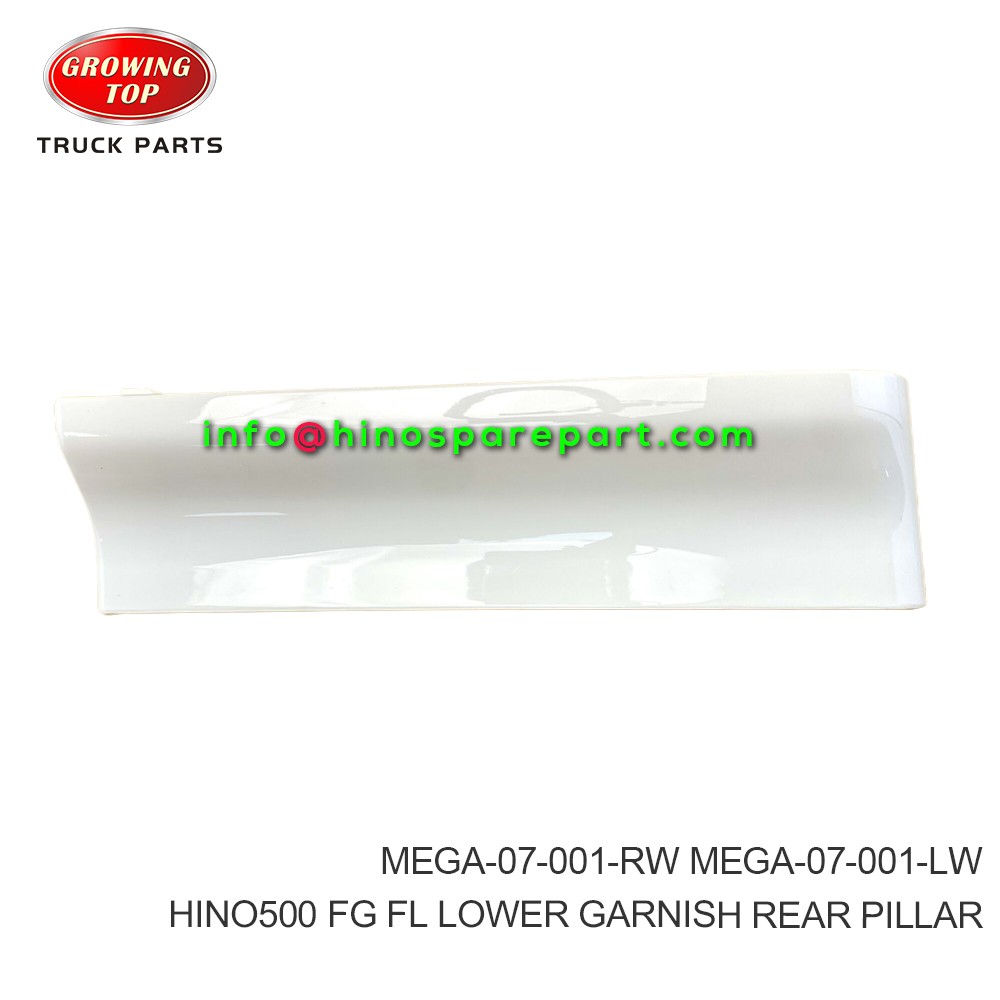 HINO500 FG FLLOWER GARNISH REAR PILLAR  MEGA-07-001-RW