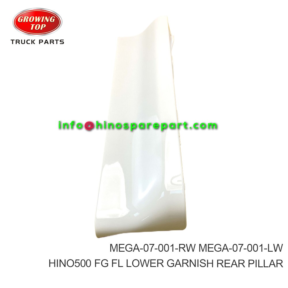 HINO500 FG FLLOWER GARNISH REAR PILLAR  MEGA-07-001-RW