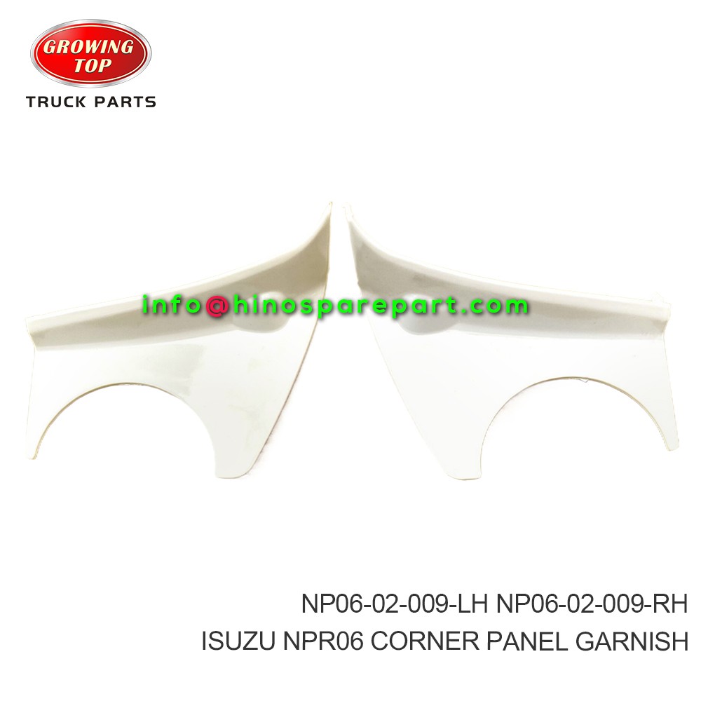 ISUZU NPR06 CORNER PANEL GARNISH NP06-02-009-LH