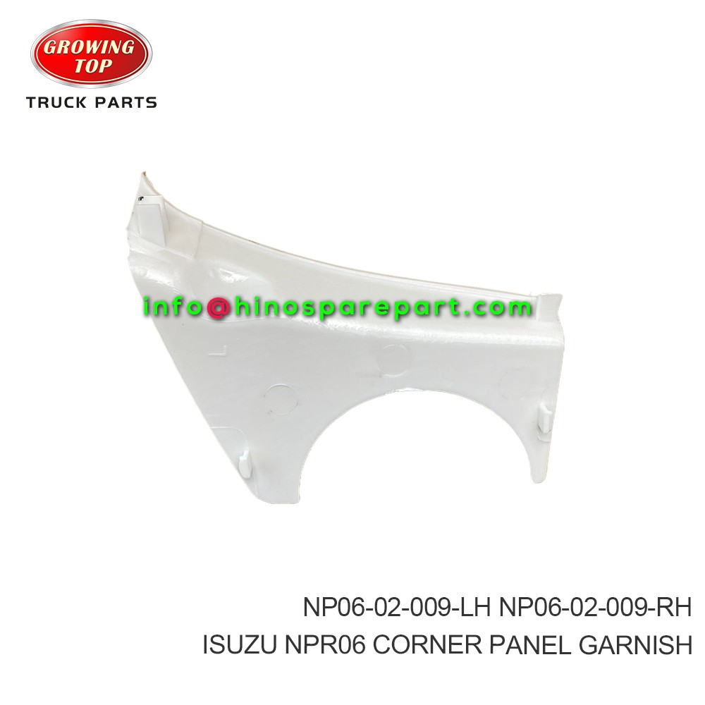 ISUZU NPR06 CORNER PANEL GARNISH NP06-02-009-LH