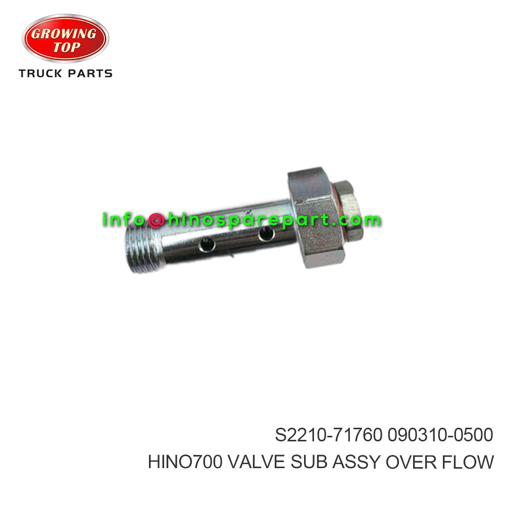 HINO700  VALVE SUB ASSY OVER FLOW  S2210-71760