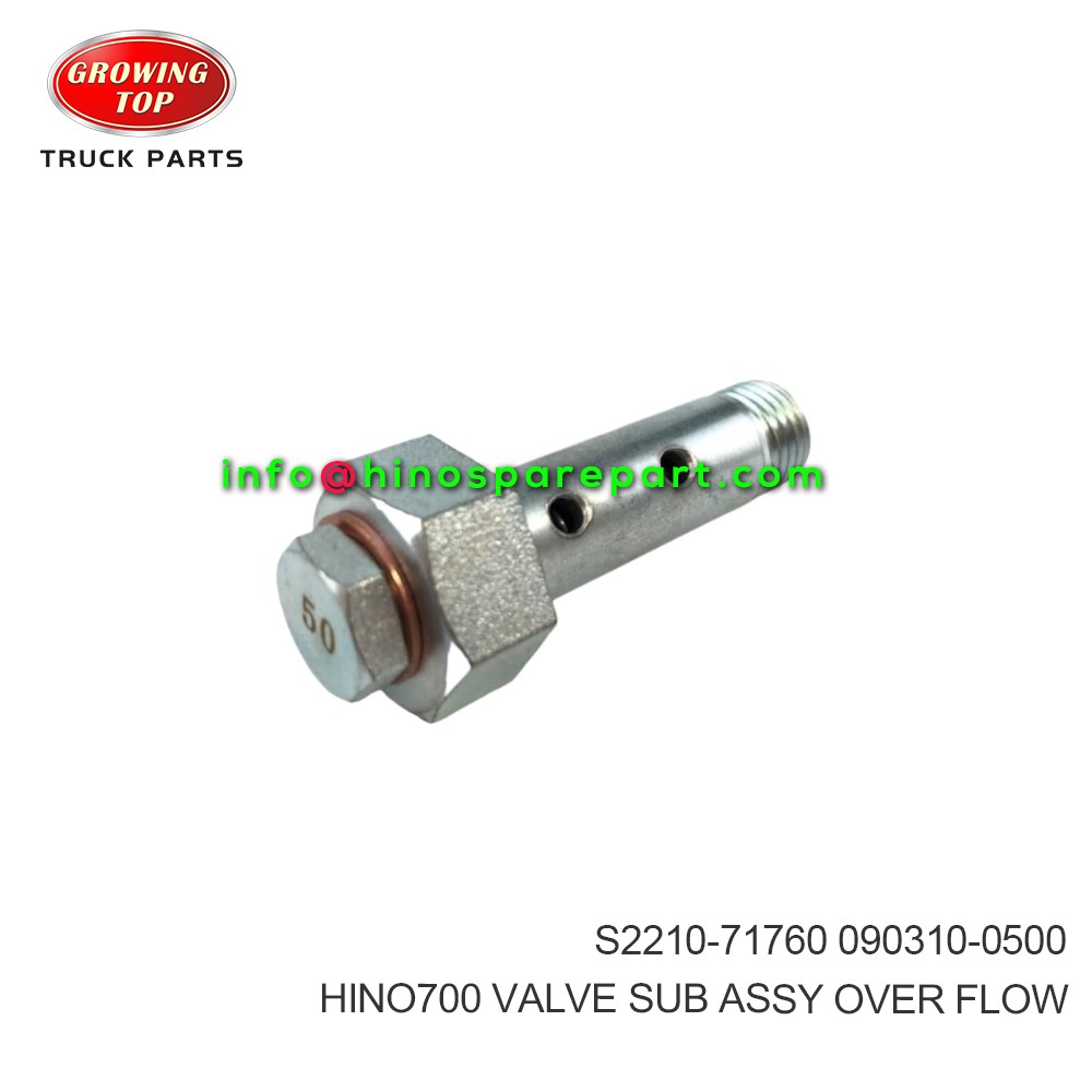 HINO700  VALVE SUB ASSY OVER FLOW  S2210-71760