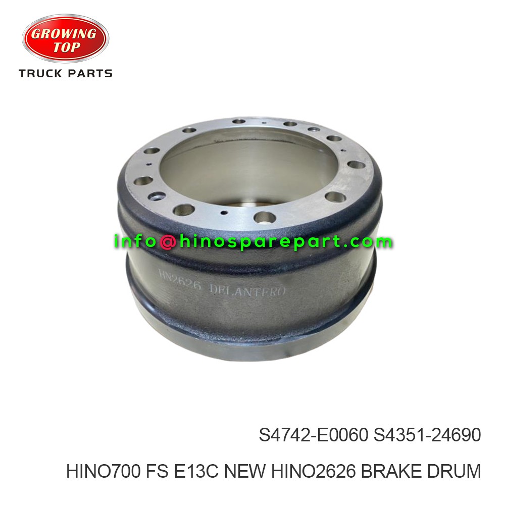 HINO700 FS E13C NEW HINO2626 BRAKE DRUM S4742-E0060