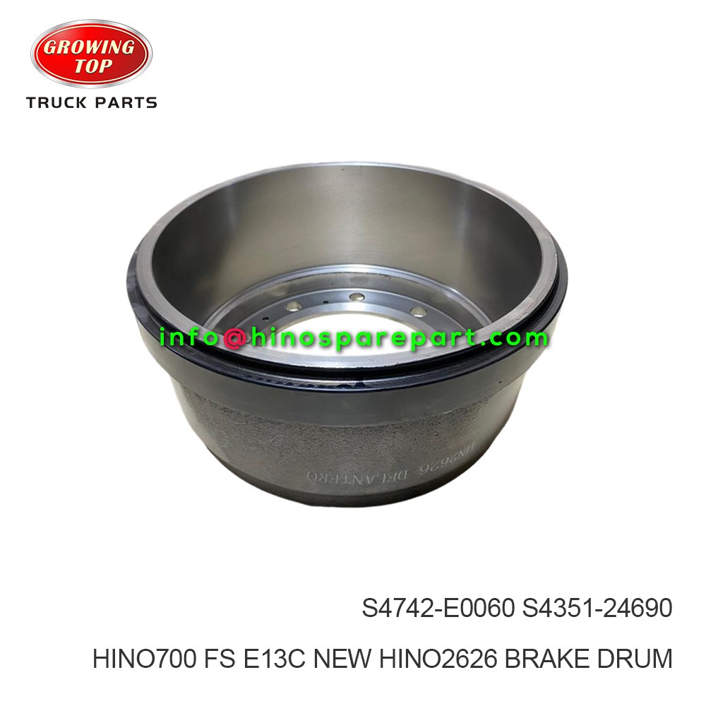 HINO700 FS E13C NEW HINO2626 BRAKE DRUM S4742-E0060