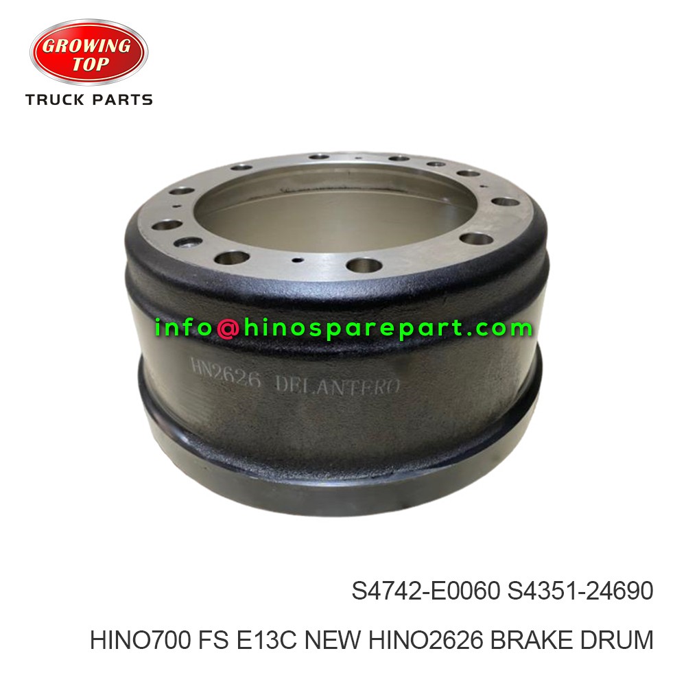 HINO700 FS E13C NEW HINO2626 BRAKE DRUM S4742-E0060