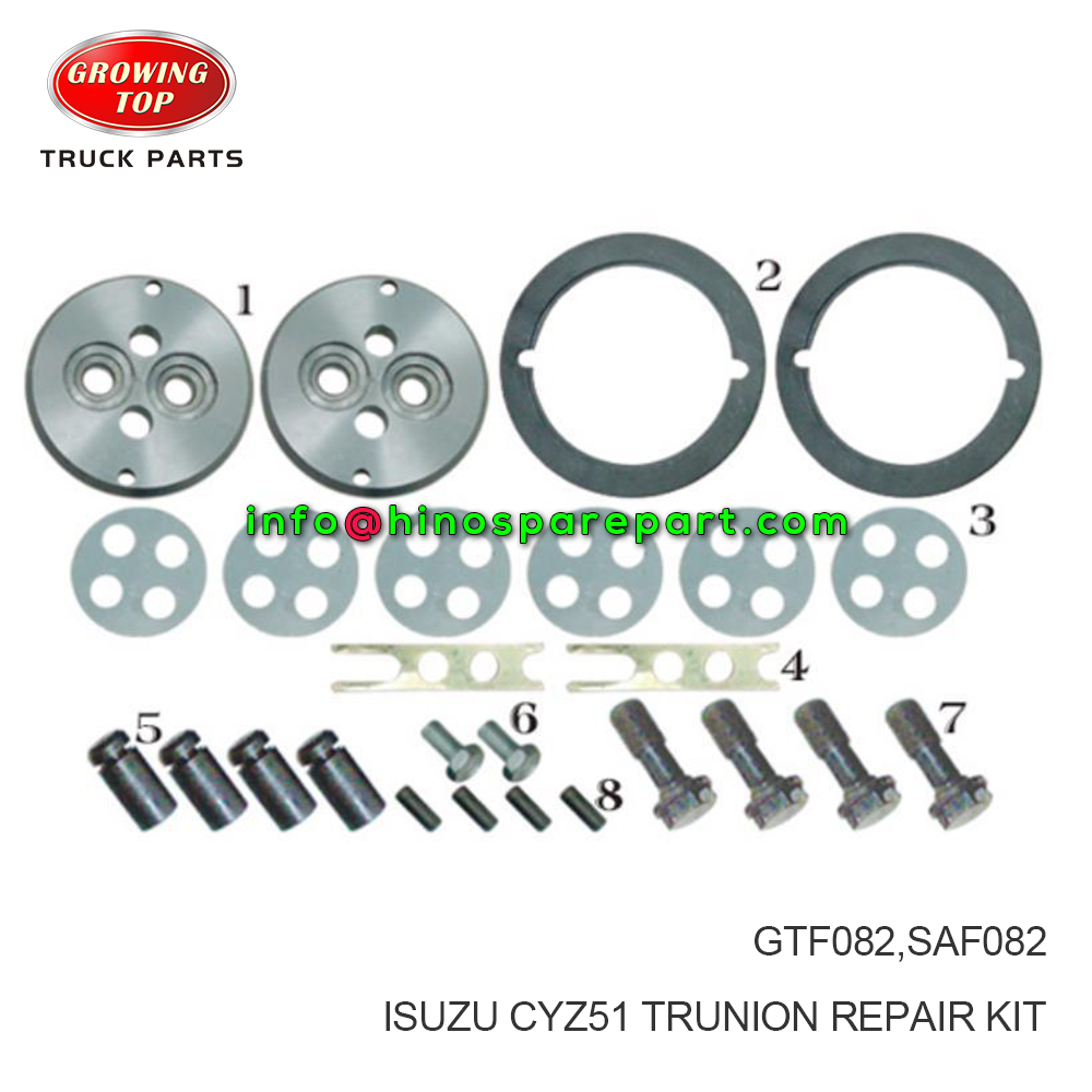 ISUZU CYZ51 TRUNION REPAIR KIT,GTF082