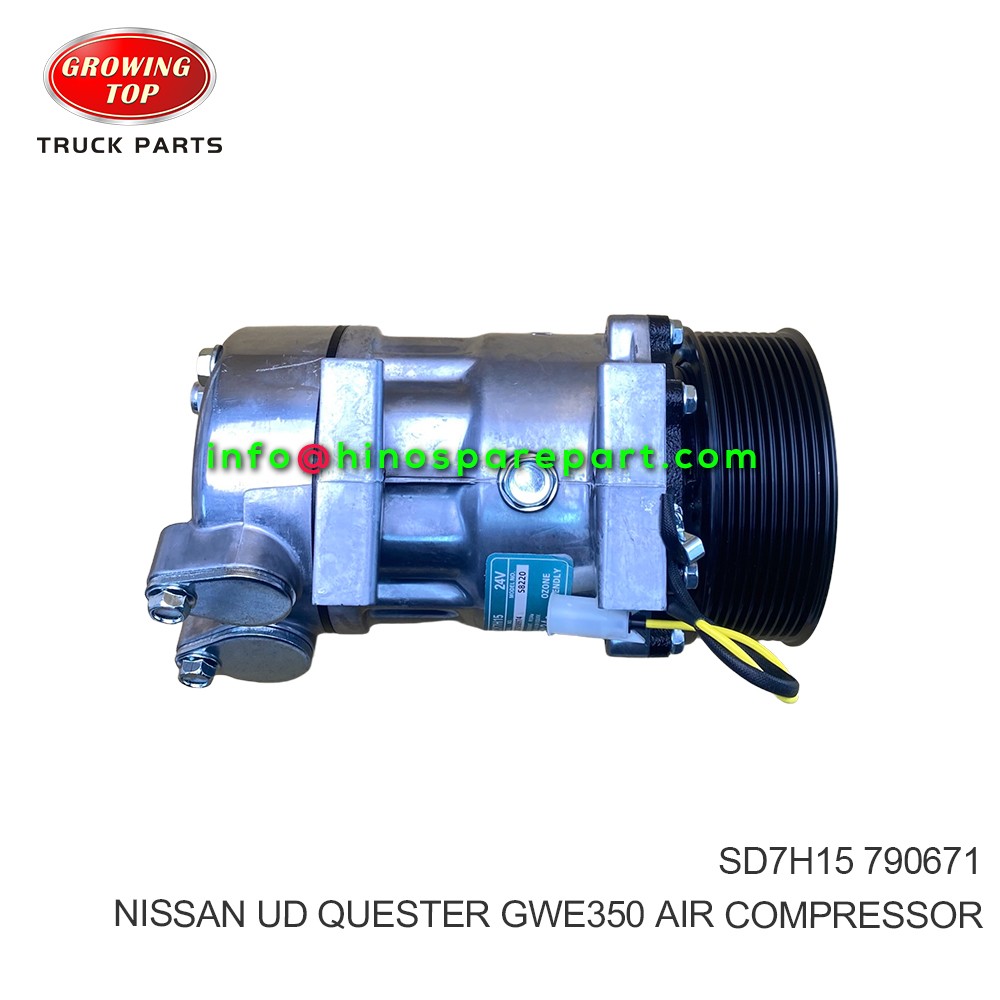 NISSAN UD QUESTER GWE350 AIR COMPRESSOR SD7H15