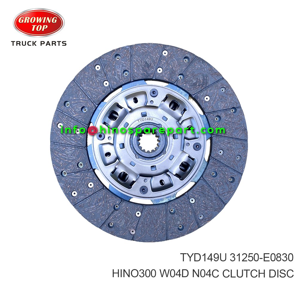 HINO300 W04D N04C CLUTCH DISC TYD149U