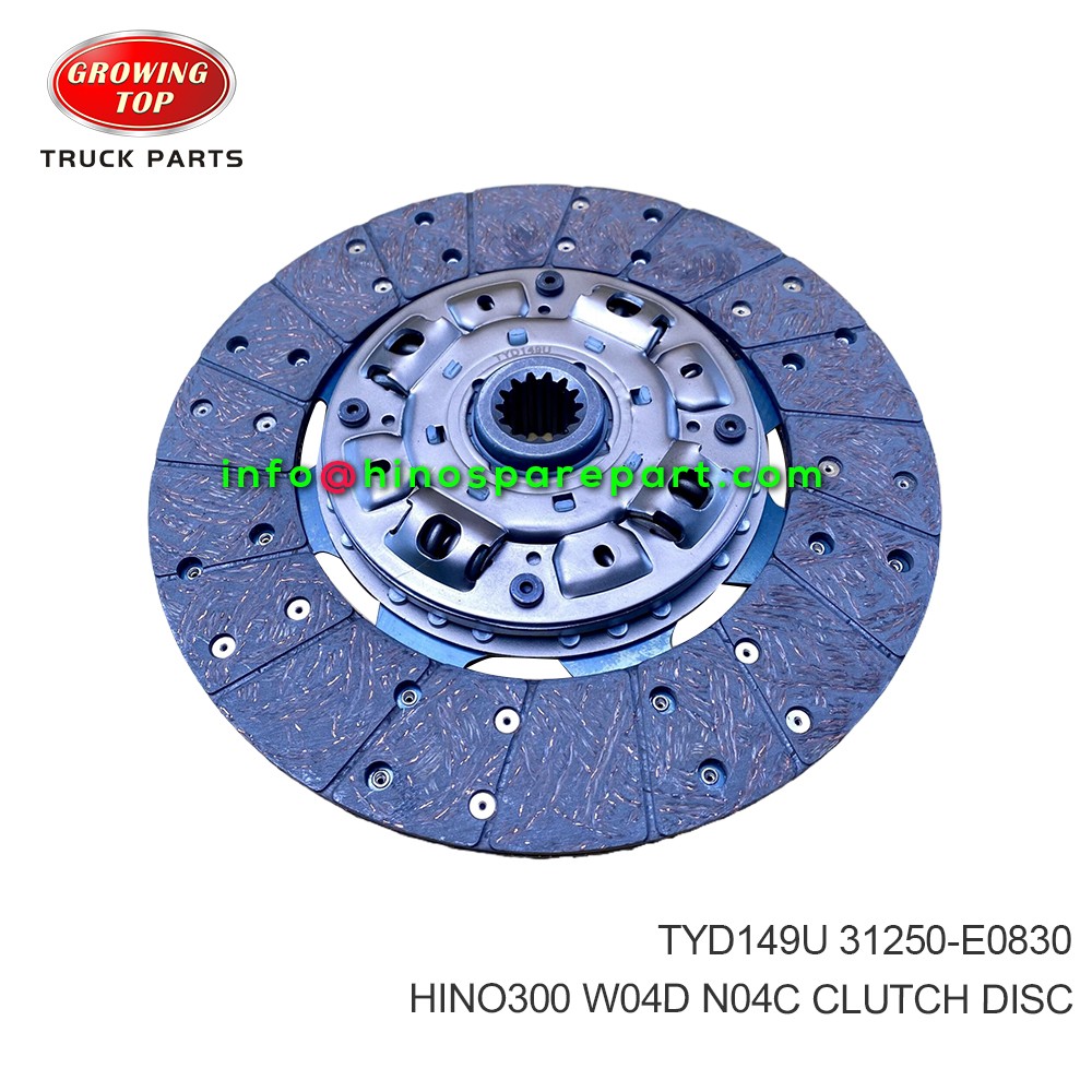 HINO300 W04D N04C CLUTCH DISC TYD149U