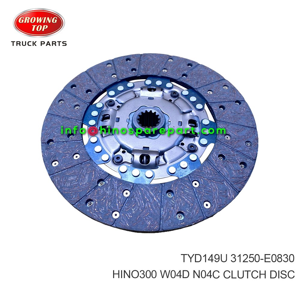 HINO300 W04D N04C CLUTCH DISC TYD149U